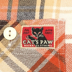 Cat's Paw Flannel Work Shirt Size M