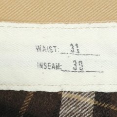 Eddie Bauer Flannel Lined Khaki Pants Size 32