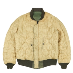 Avirex Japan Olive Faded Bomber Jacket Size XL