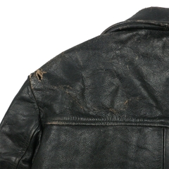 Vintage Miklos Sas NYPD Officer Leather Jacket Size L