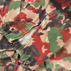 Vintage Swiss Army M70 Alpenflage Camo Field Jacket Size XL