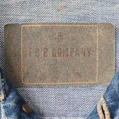 F.O.B Factory Trucker Denim Jacket Size L