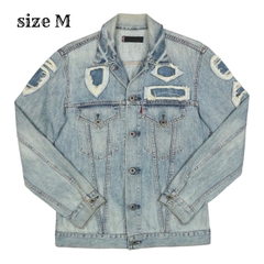 Levi’s Distress Trucker Denim Jacket Size M