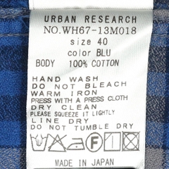 Urban Research Japan Flannel Work Shirt Size M