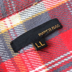PAPER BAG Heavy Flannel Work Shirt Size M