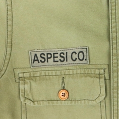 Aspesi Made in Italy Olive Military Shirt Size S