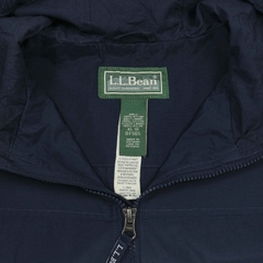 L.L.Bean Navy Nylon Hooded Jacket Size M