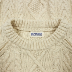 Beams Boy Wool Knitted Sweatshirt Women Size M
