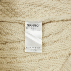 Beams Boy Wool Knitted Sweatshirt Women Size M