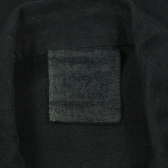 Vtg French Army Black-dyed Field Jacket Size S
