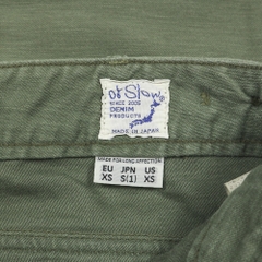 orSlow Japan Olive Sateen Slim Fatigue Pants Size 27