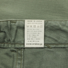 orSlow Japan Olive Sateen Slim Fatigue Pants Size 27