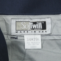 SofTwill Unifirst USA Navy Work Uniform Pants Size 34
