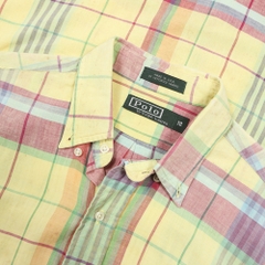 Vtg Polo Ralph Lauren USA Plaid Shirt Size S