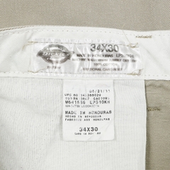 Dickies LP310 Cotton Khaki Work Pants Size 34