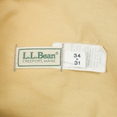 Vtg L.L.Bean USA Made Cotton-lined Khaki Trousers Size 34