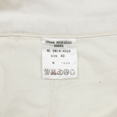Urban Research Cream White Sateen Pants Size 32
