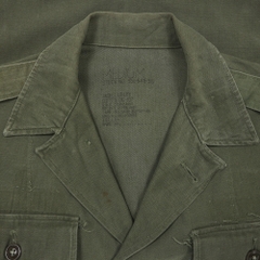 Vtg 60s U.S. Army OG-107 Sateen Shirt Size M