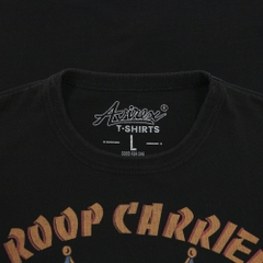 Avirex Black Army Graphic Print T-Shirt Size M
