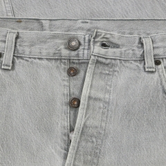 Vtg 80s Levi's 501 USA Gray Denim Jeans Size 34