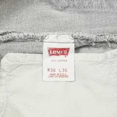 Vtg 80s Levi's 501 USA Gray Denim Jeans Size 34