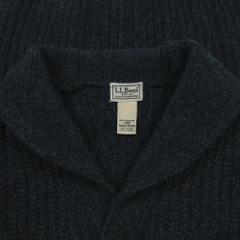 L.L.Bean Lambswool Shawl Collar Cardigan Size M