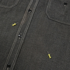 Full Count Japan Salt-Pepper Work Shirt Size M