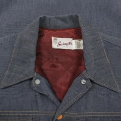 Vintage 70s Swingster USA Quilt-lined Denim Jacket Size M