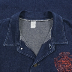 Prison Blues USA D.O.C. Denim Chore Jacket Size XL
