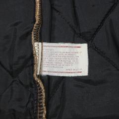 90s CAT Caterpillar Quilted Duck Vest Size L