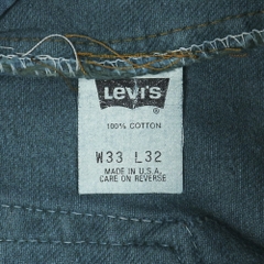 90s Levi's 550 USA ‘Green Dyed’ Denim Jeans Size 32
