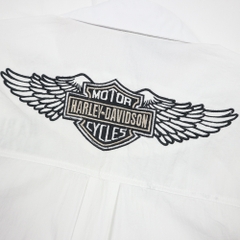 Harley Davidson White Work Shirt Size M