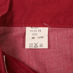 90s Big John Japan Red Denim Jeans Size 31