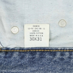 Vtg 80s Edwin Made in USA Denim Jeans Size 28