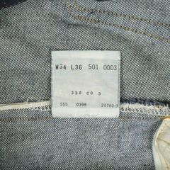 90s LEVI'S 1955 501XX Valencia Factory Selvedge Denim Jeans Size 31
