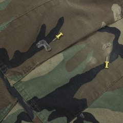 90s U.S. Army Woodland Camo Combat Trousers Size L