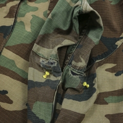 80s U.S. Army Woodland Camo Combat Trousers Size M