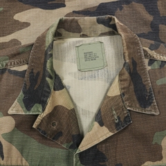 80s U.S. Army BDU Woodland Camo Jacket Size M