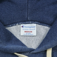 Champion Reverse Weave Blue Hoodie Size S