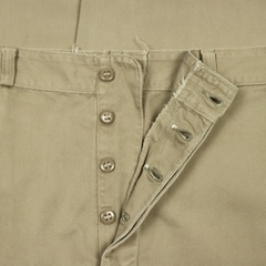 Vintage Wide Leg Khaki Trousers Size 34