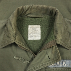 Vtg 80s U.S. Navy A-2 Deck Jacket Size S