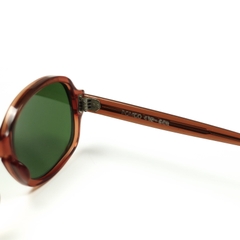 80s U.S. Military Issue Glasses Oval Amber - Green Lens [48-20]