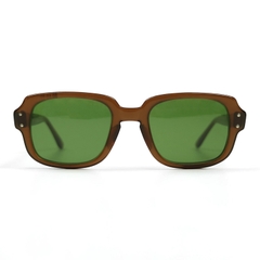 80s U.S. Military Issue Glasses Brown - Green Lens [48-20]