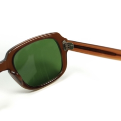 80s U.S. Military Issue Glasses Brown - Green Lens [48-20]