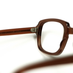 80s U.S. Military Issue Glasses Square Frame - Brown [50-22]