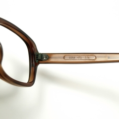 80s U.S. Military Issue Glasses Square Frame - Brown [50-26]