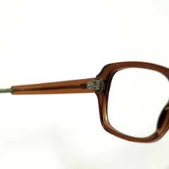 80s U.S. Military Issue Glasses Frame Brown Cable Temple [50-20]