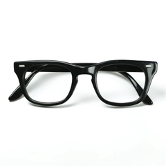 70s U.S. Military Issue Glasses ‘USS’ Frame - Black [48-22]