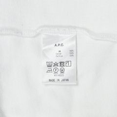 A.P.C. Paris Logo Embroidery T-Shirt Size M