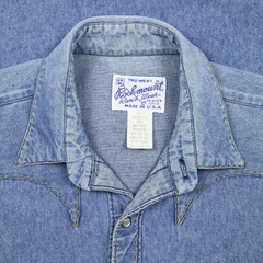 Vintage Rockmount USA Denim Western Shirt Size L